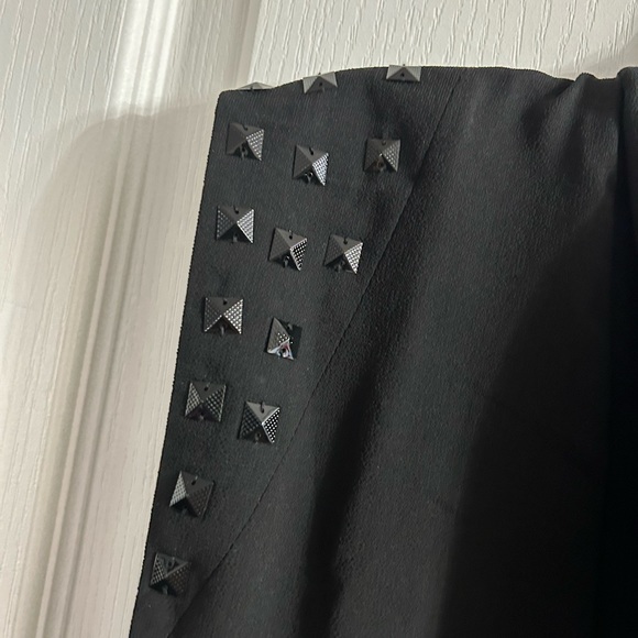 Esley Studded Black Vest Jacket Open Front NWT Size M.  1796 - Picture 2 of 6